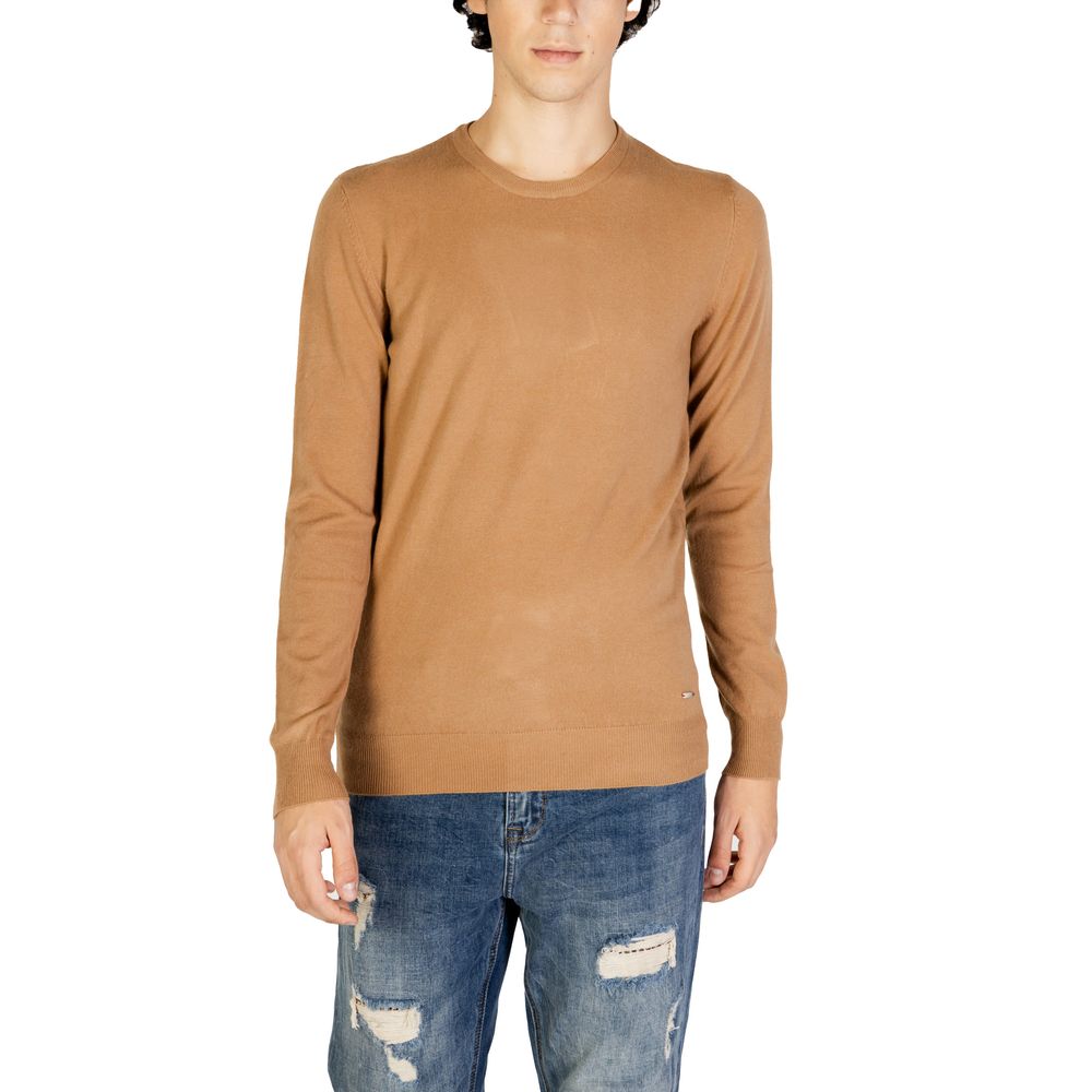 Brown Polyester Sweater - ventzia