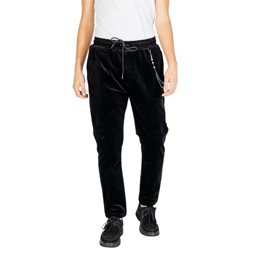 Black Cotton Pant - ventzia