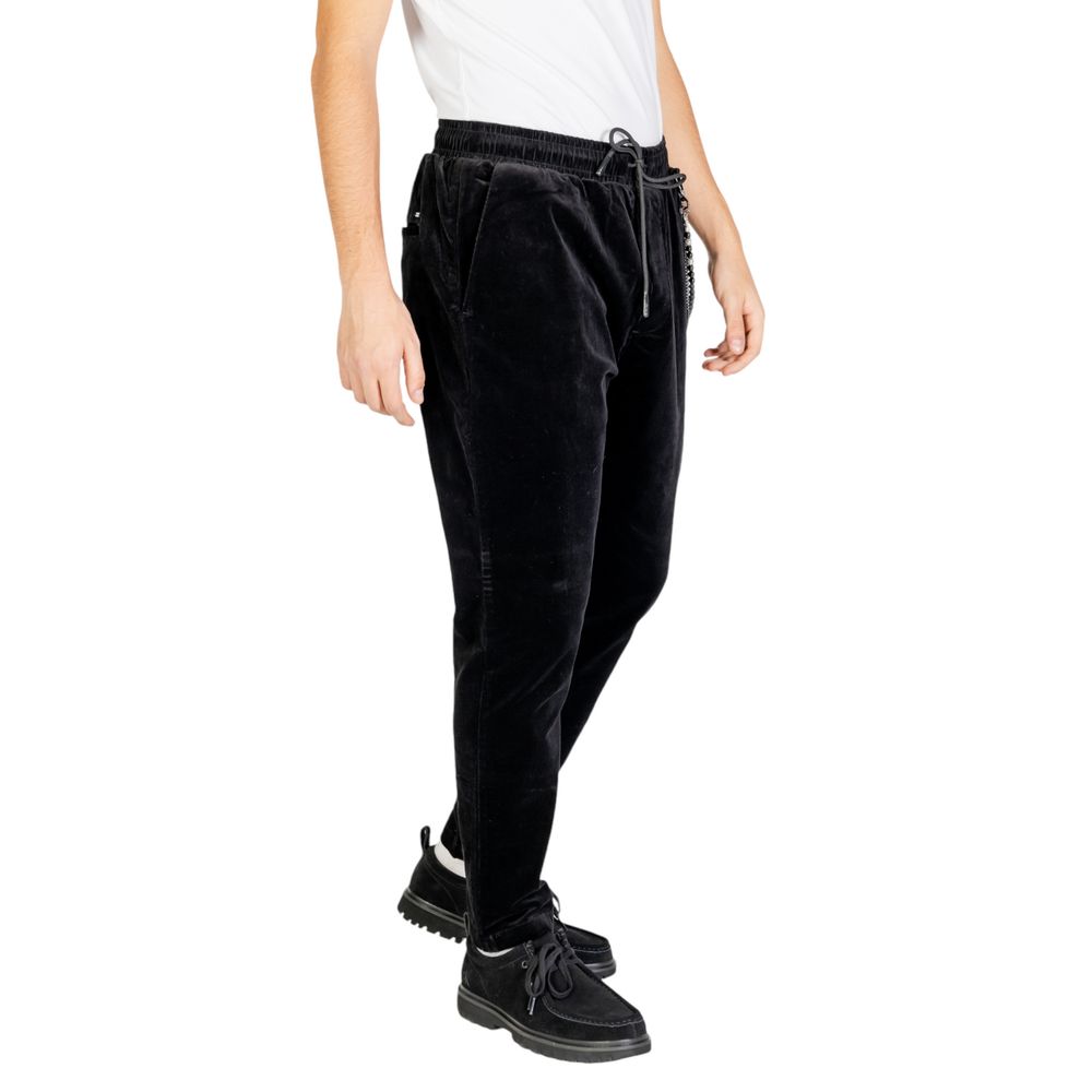 Black Cotton Pant - ventzia