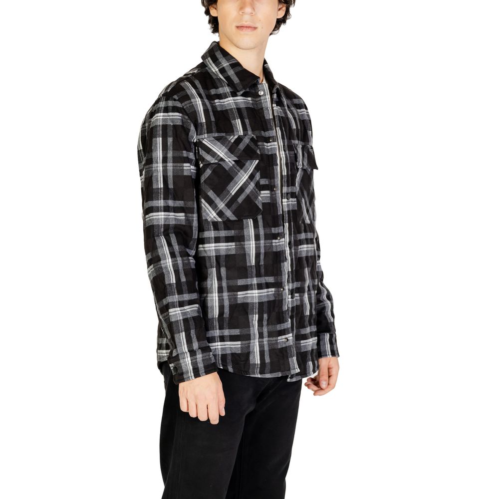 Black Polyester Jackets & Coat - ventzia