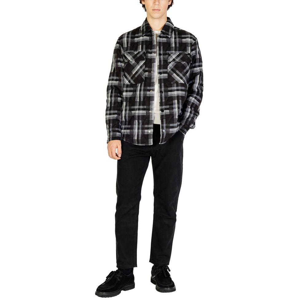 Black Polyester Jackets & Coat - ventzia