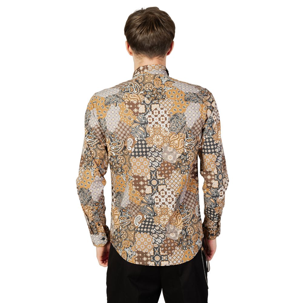 Beige Cotton Pattern Shirt