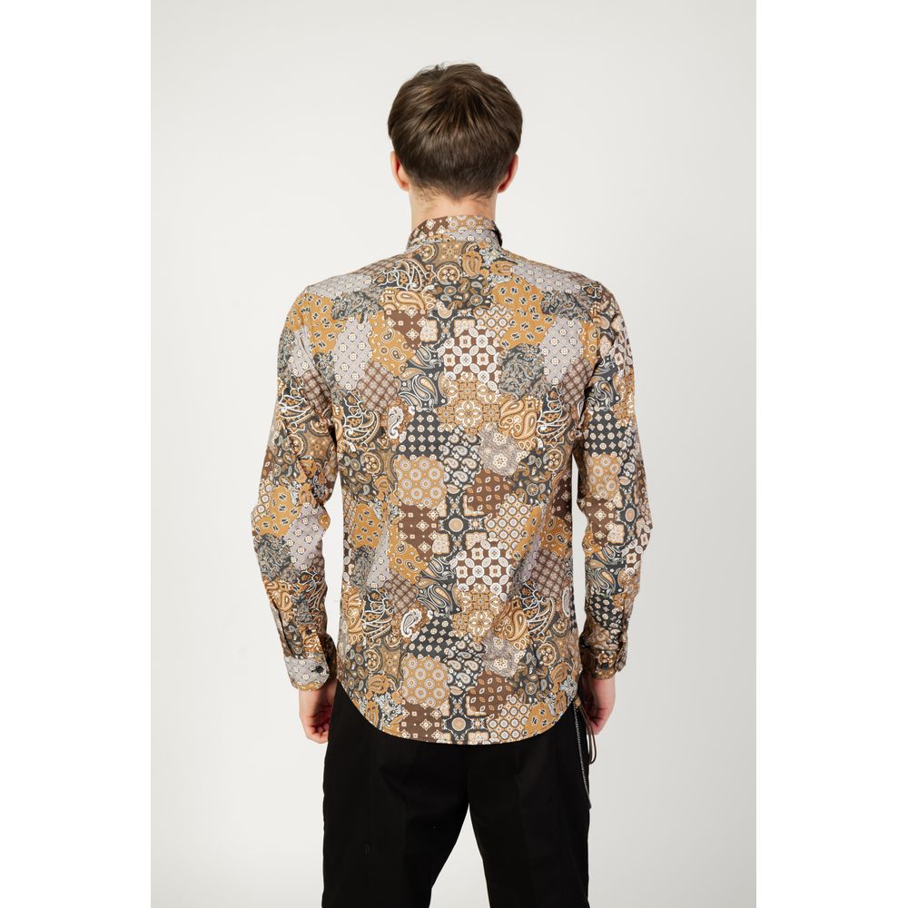 Beige Cotton Pattern Shirt
