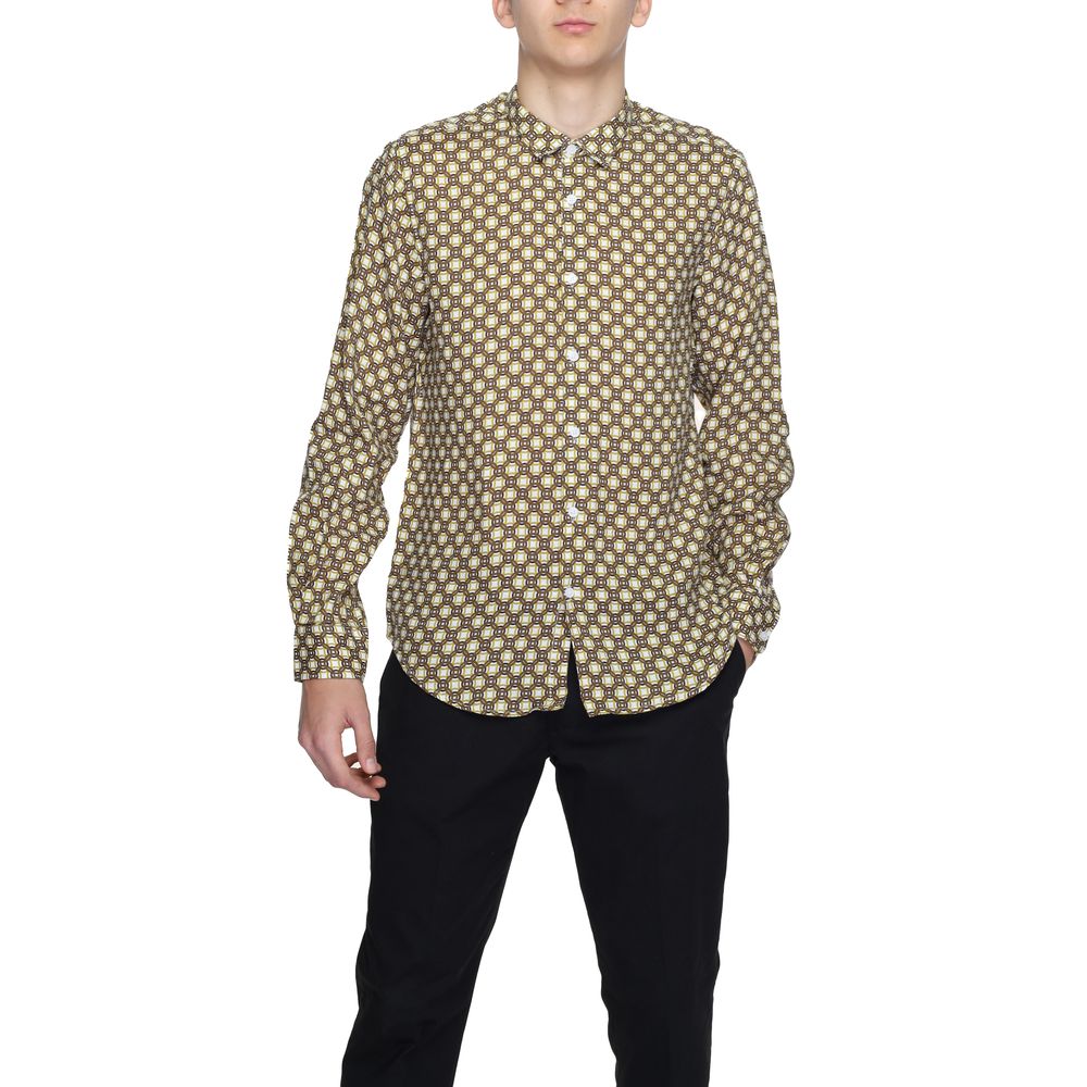 Beige Linen Pattern Shirt