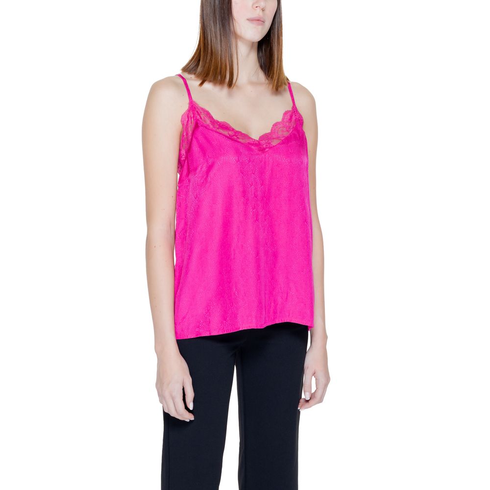Pink Viscose Tank Top - ventzia