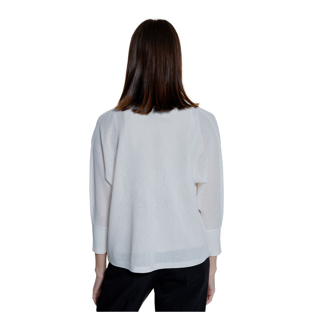 White Viscose Cardigan - ventzia