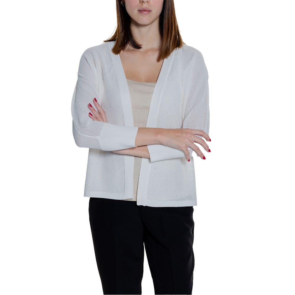 White Viscose Cardigan - ventzia