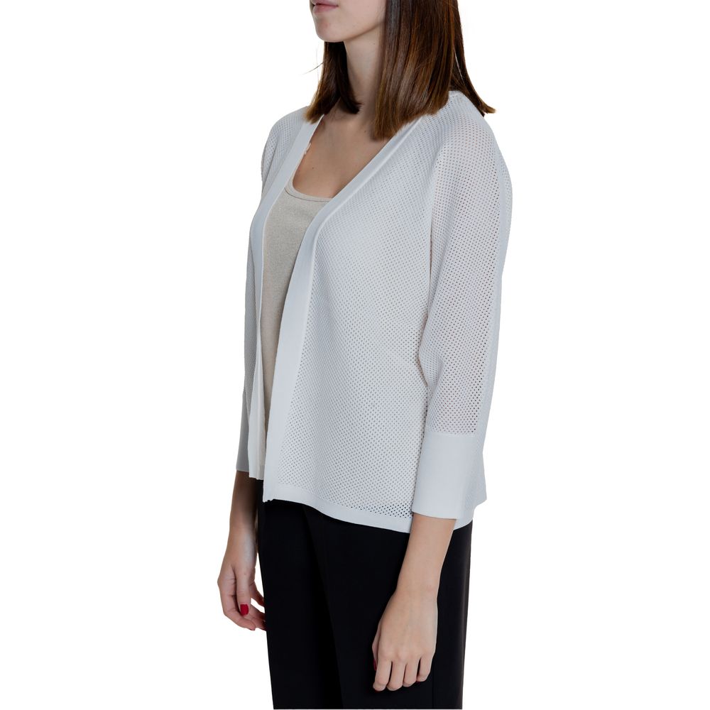 White Viscose Cardigan - ventzia