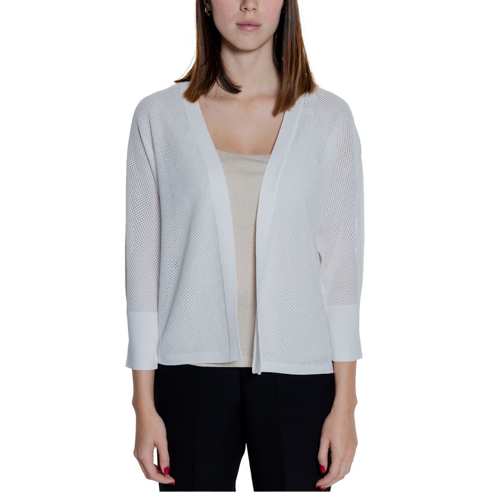 White Viscose Cardigan - ventzia