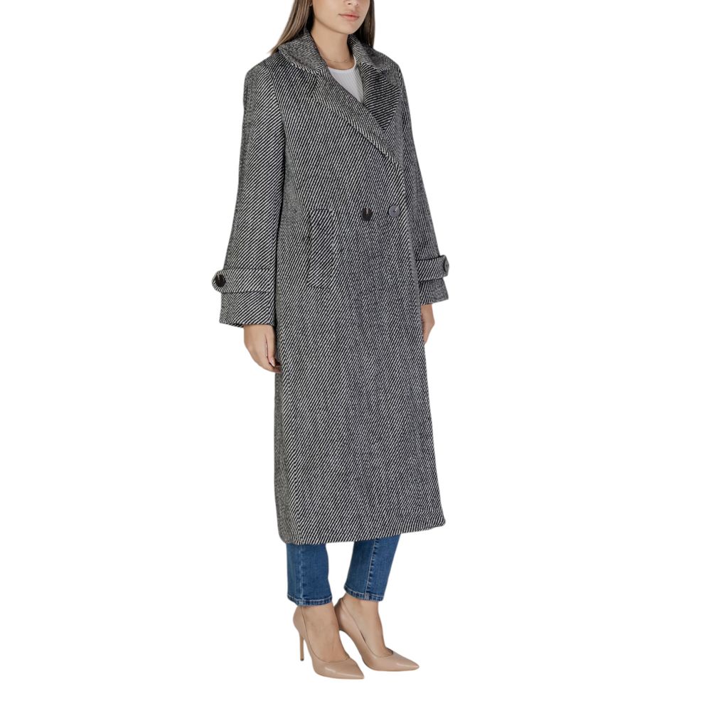 Black Polyester Coat