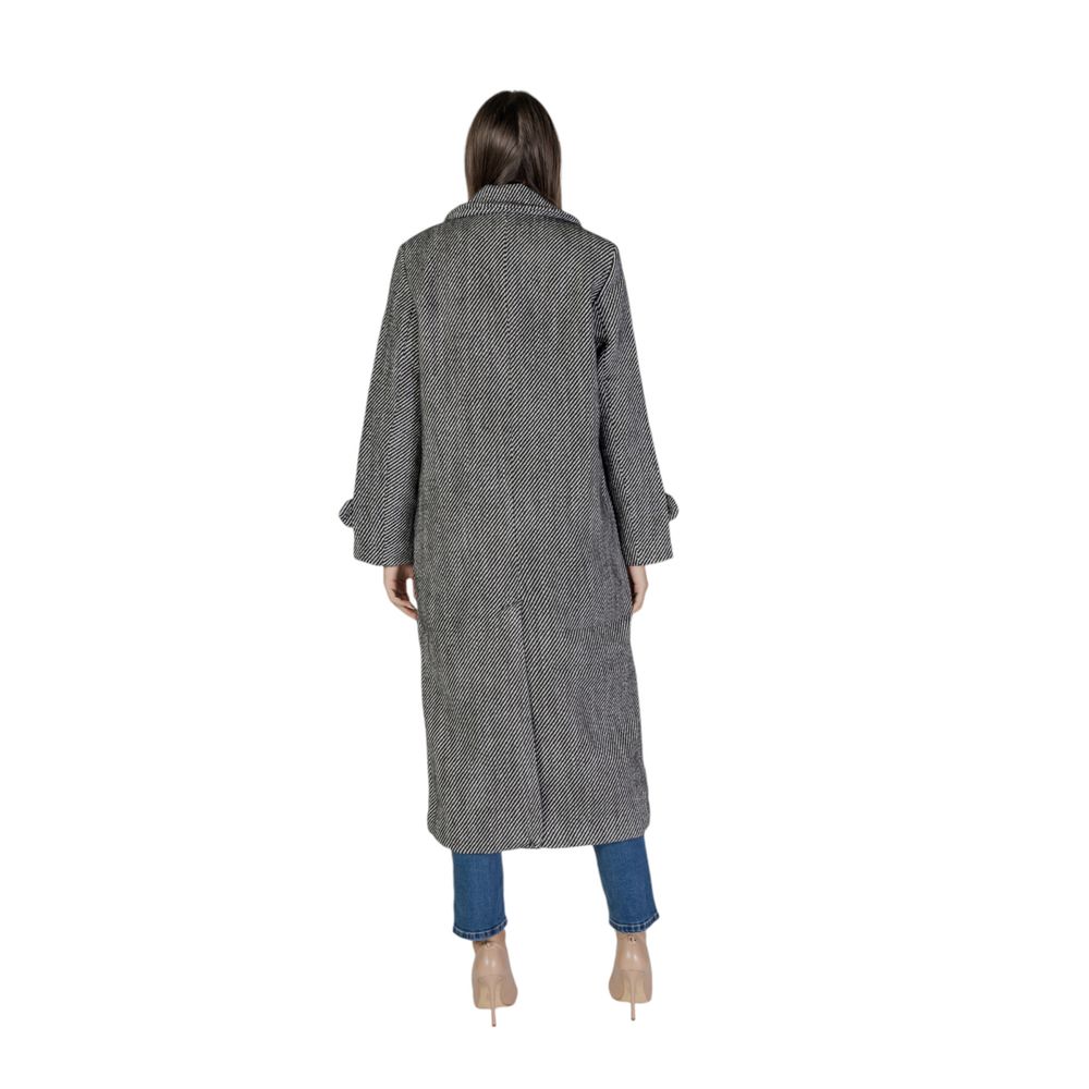 Black Polyester Coat