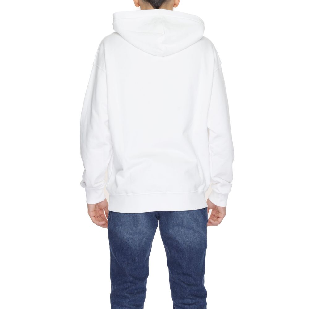 White Cotton Hoody - ventzia