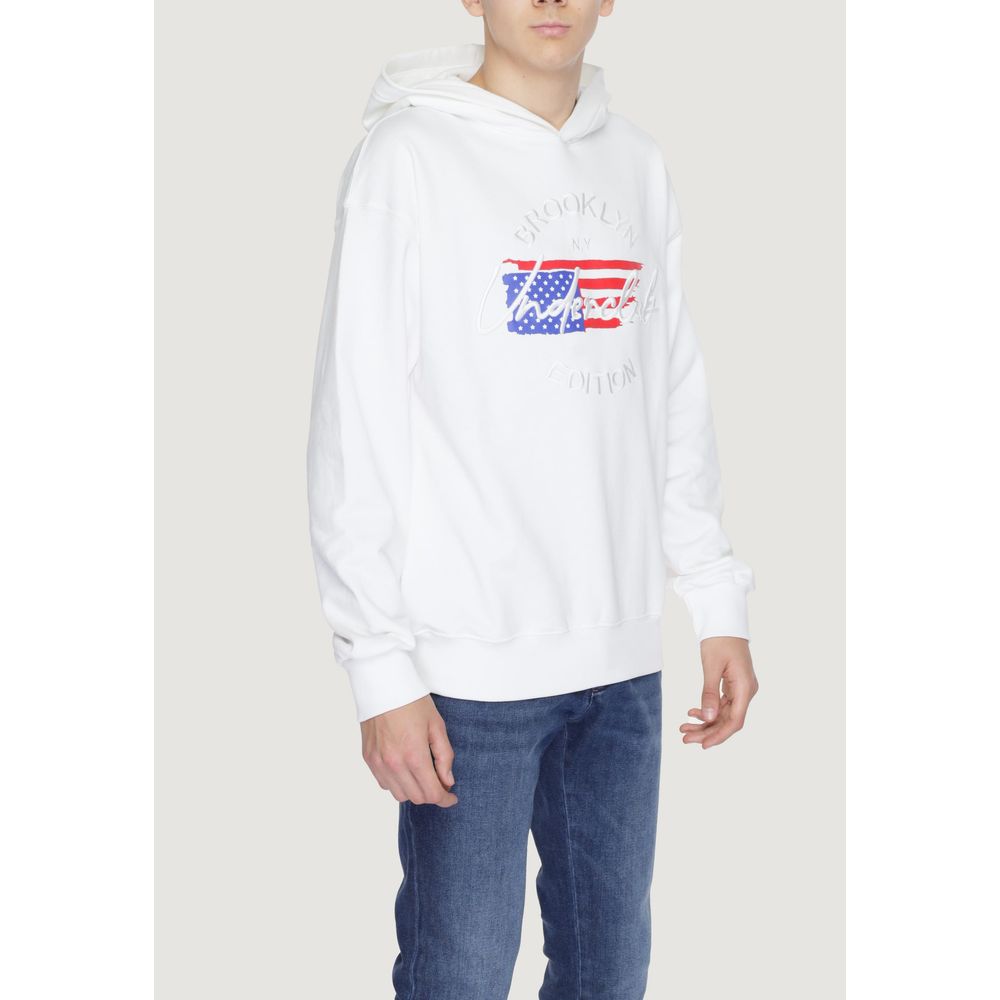 White Cotton Hoody - ventzia