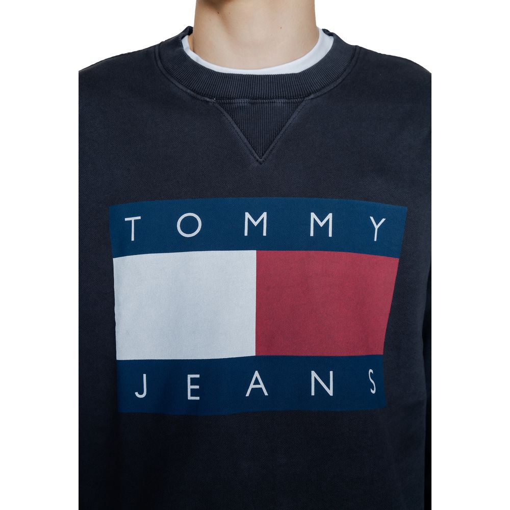 Black Cotton Sweatshirt - ventzia