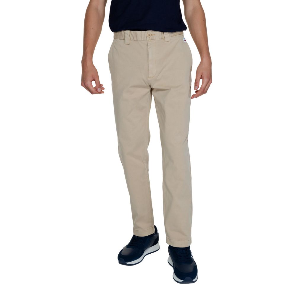 Gold Recycled Cotton Casual Pants