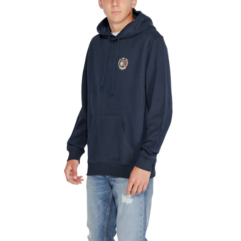 Blue Cotton Hoody - ventzia