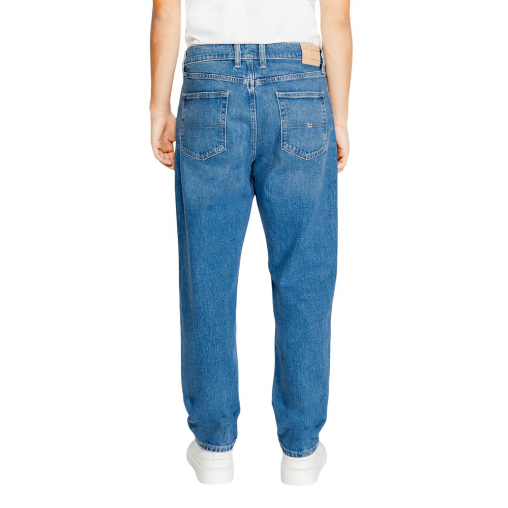 Blue Recycled Cotton Slim Fit Jean - ventzia