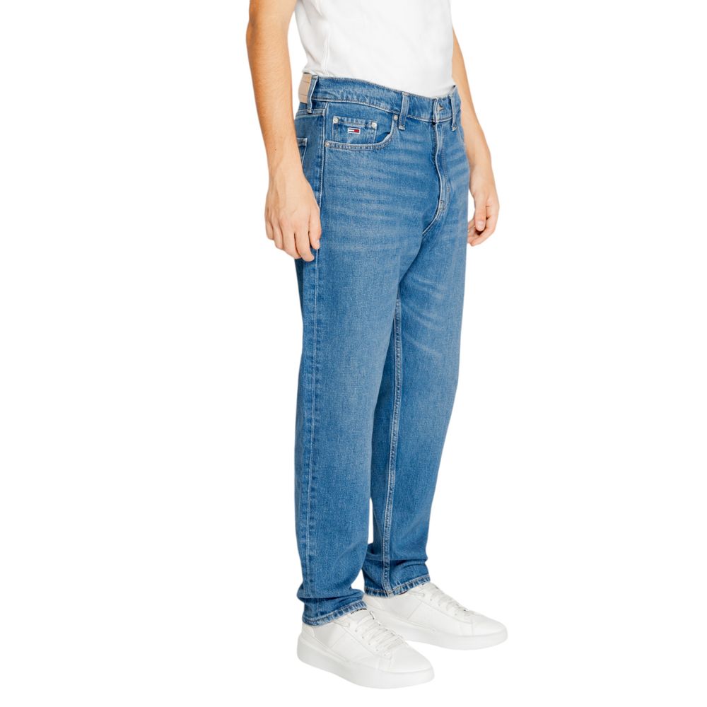 Blue Recycled Cotton Slim Fit Jean - ventzia