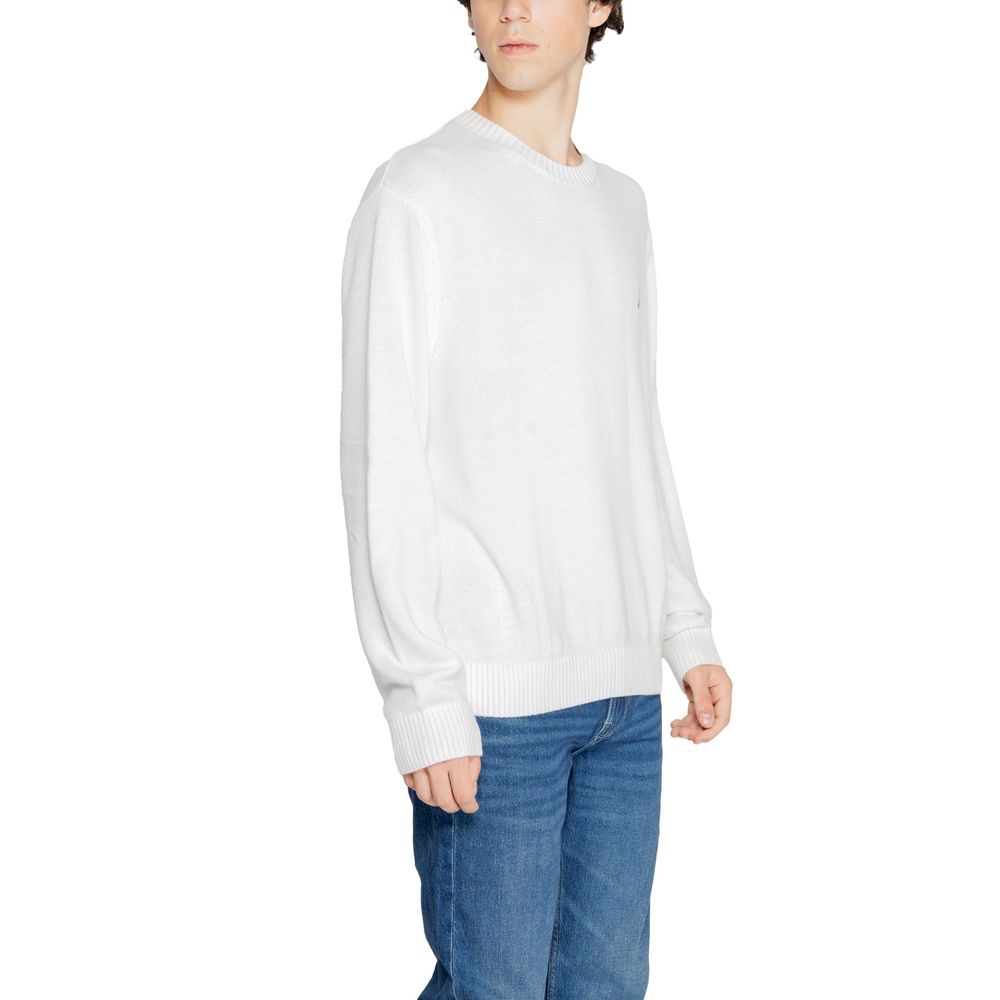 White Recycled Polyester Sweater - ventzia