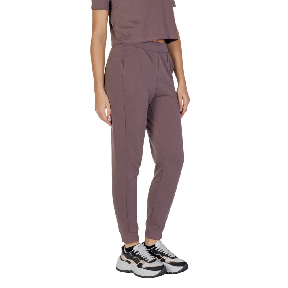 Purple Recycled Polyester Joggers Workout Pant - ventzia