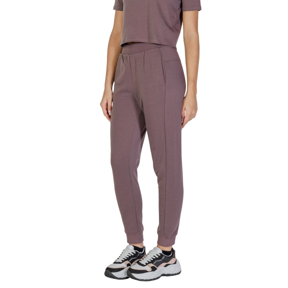 Purple Recycled Polyester Joggers Workout Pant - ventzia