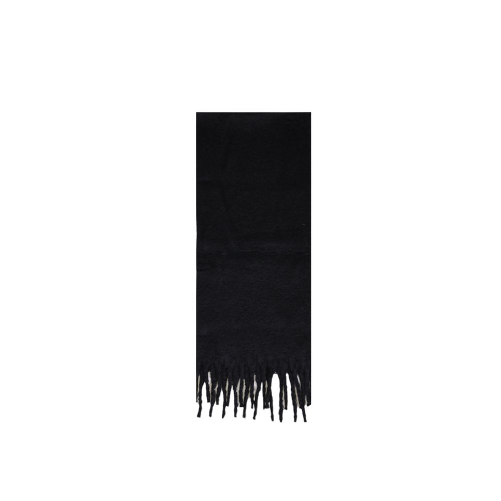 Black Polyester Scarf - ventzia