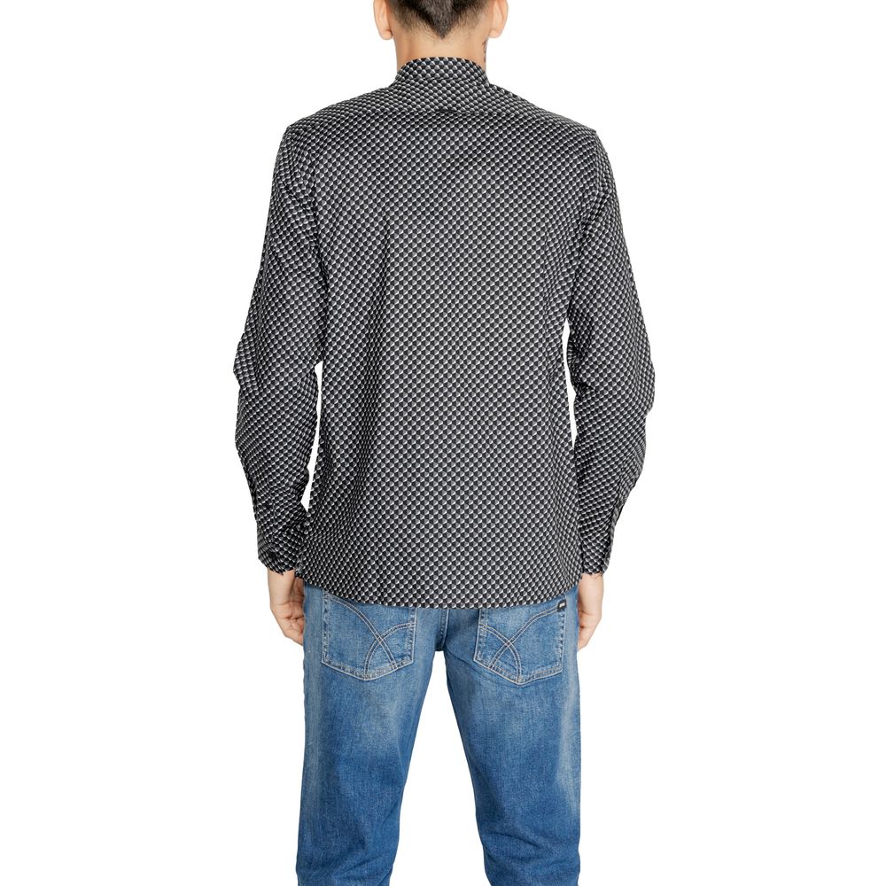 Gray Cotton Shirt - ventzia