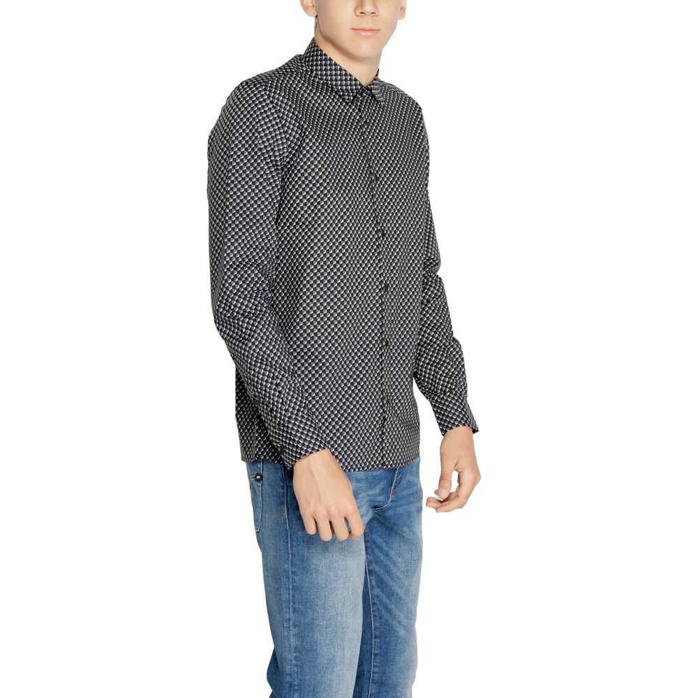 Gray Cotton Shirt - ventzia