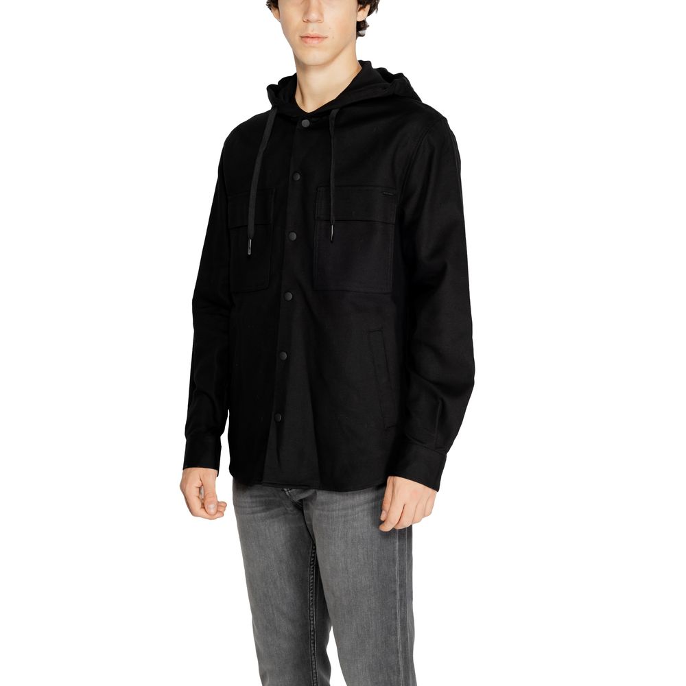 Black Cotton Shirt - ventzia