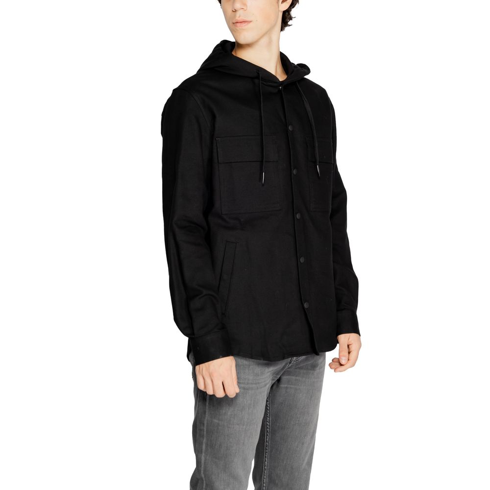 Black Cotton Shirt - ventzia