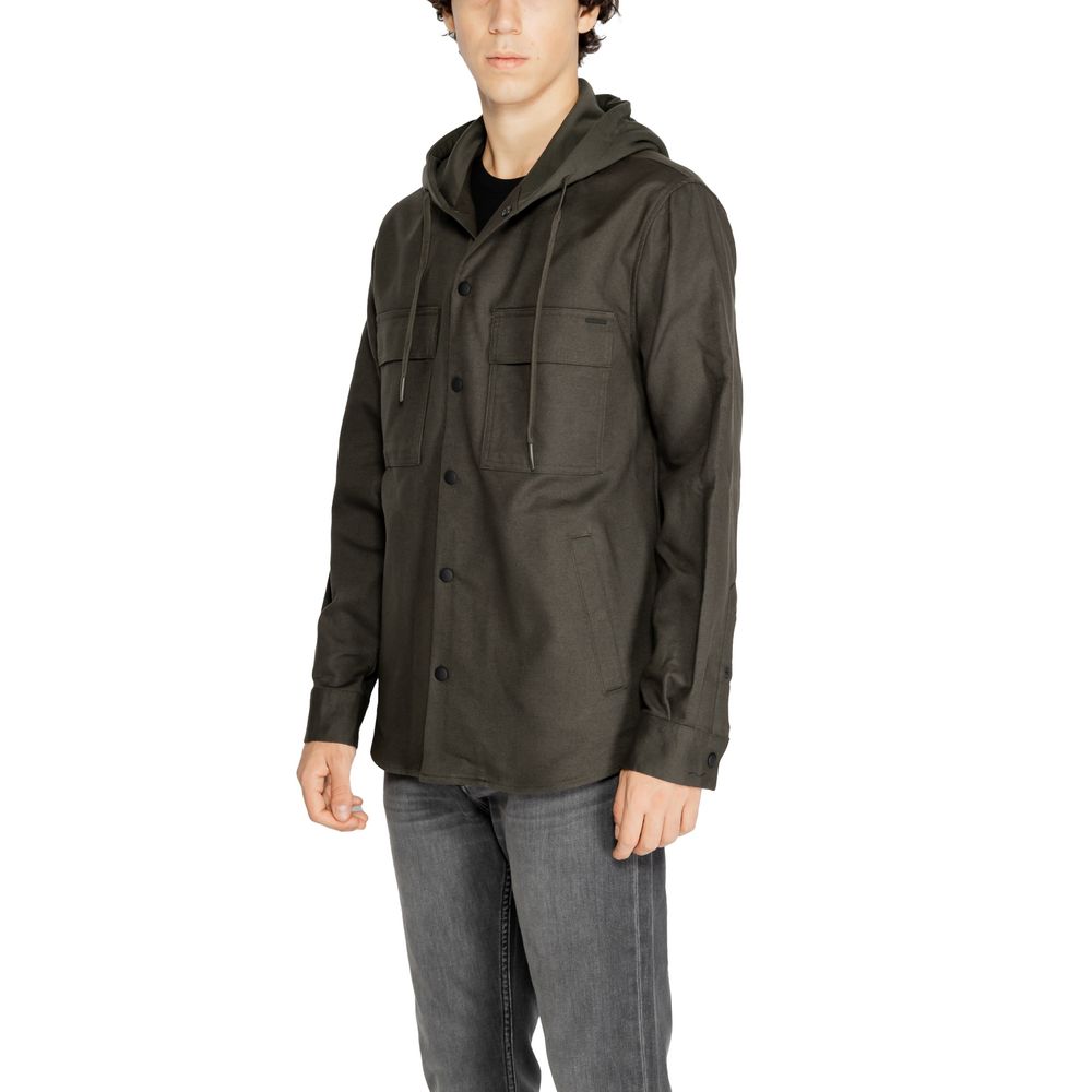 Green Cotton Shirt - ventzia