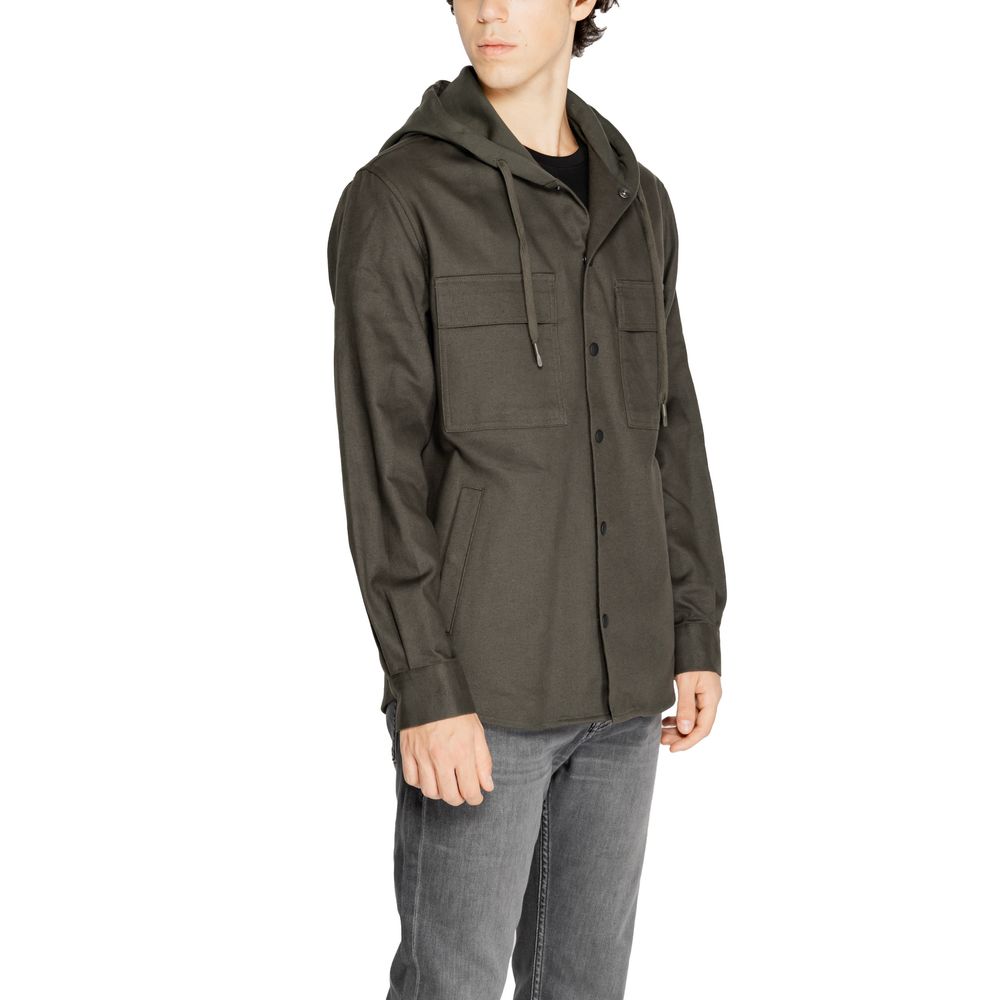 Green Cotton Shirt - ventzia