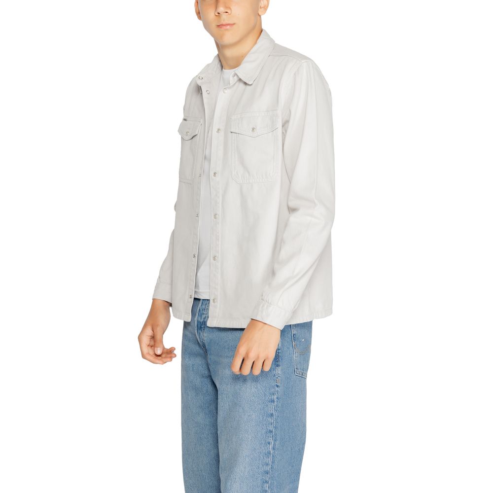 Gray Cotton Shirt - ventzia