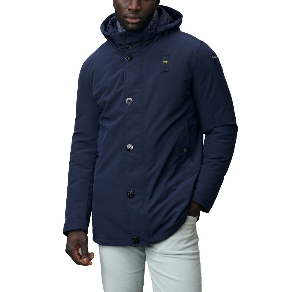 Blue Polyethylene Parka - ventzia