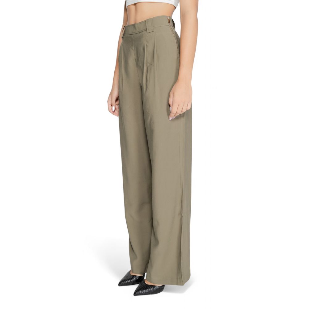Green Cotton Pant - ventzia