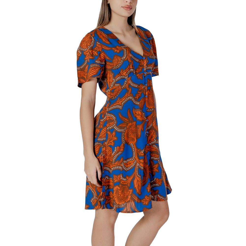 Blue Viscose Midi - ventzia