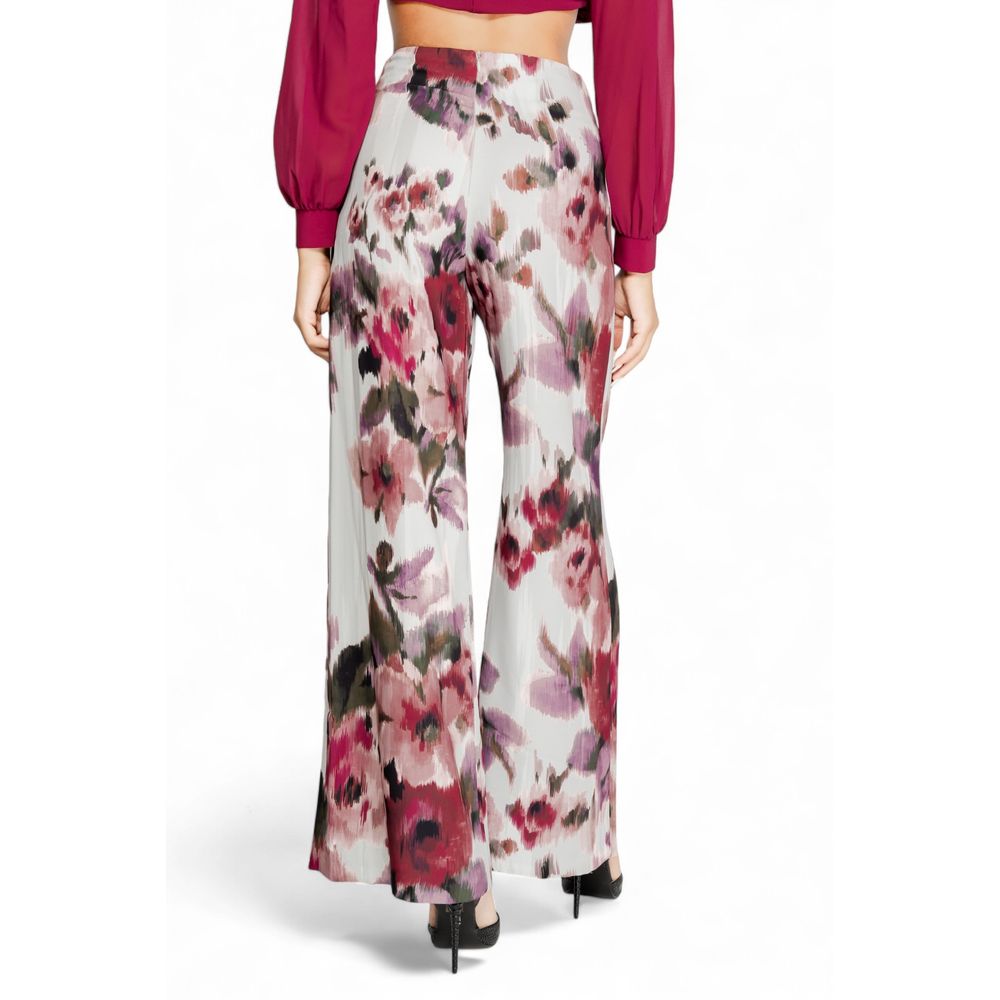 Bordeaux Polyester Casual Pants - ventzia