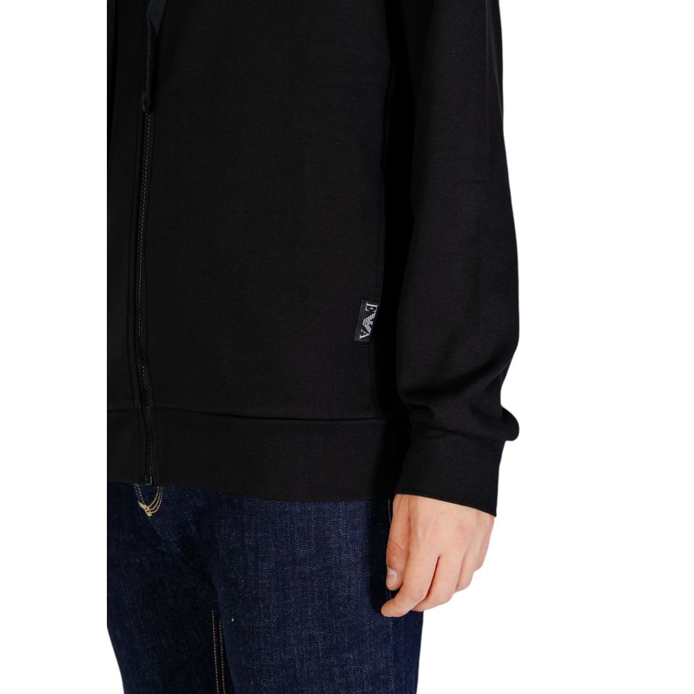 Black Polyester Hoody - ventzia