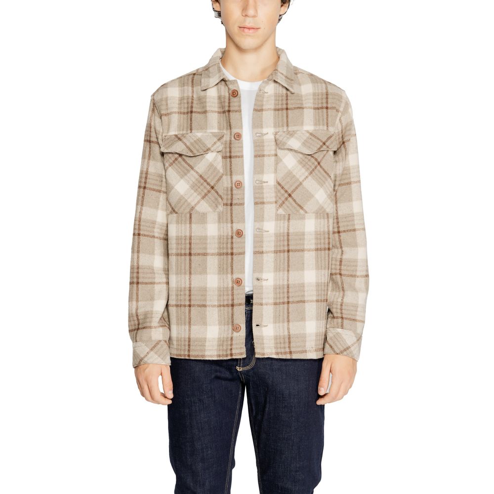 Beige Polyester Shirt - ventzia