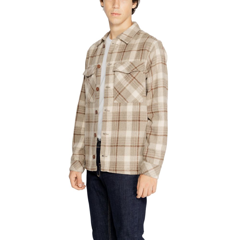 Beige Polyester Shirt - ventzia