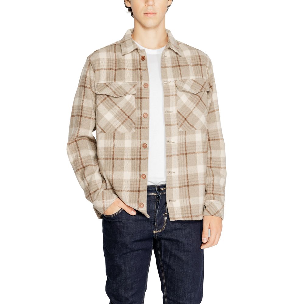 Beige Polyester Shirt - ventzia