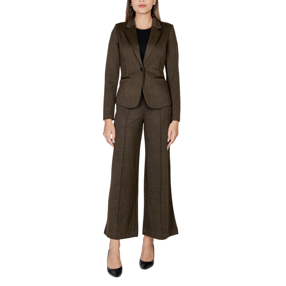 Green Polyester Blazer - ventzia