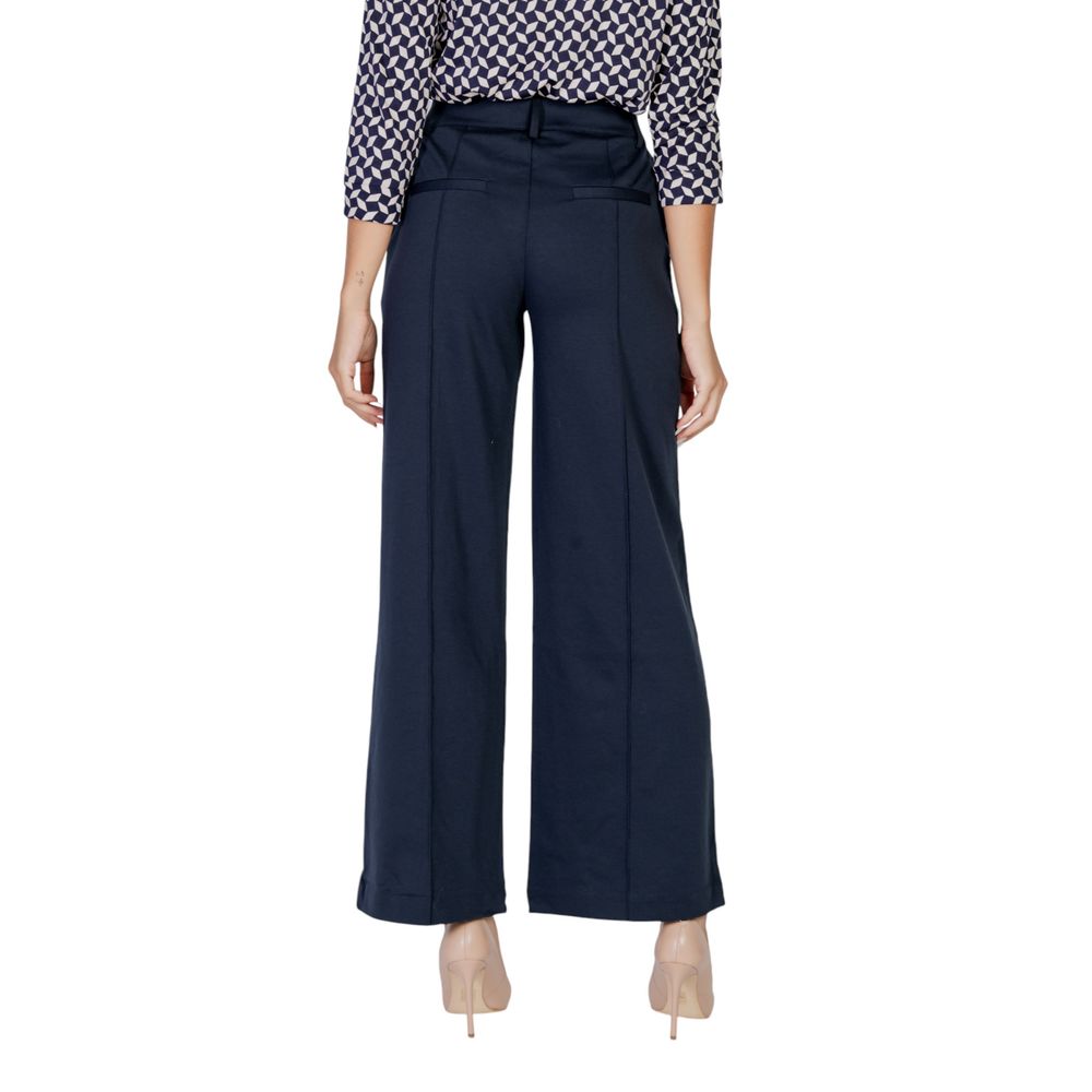Blue Polyester Pant - ventzia