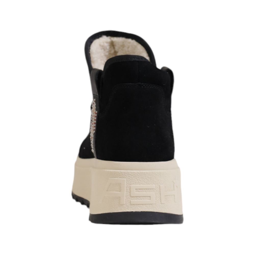 Black Suede Leather Ankle Boots - ventzia