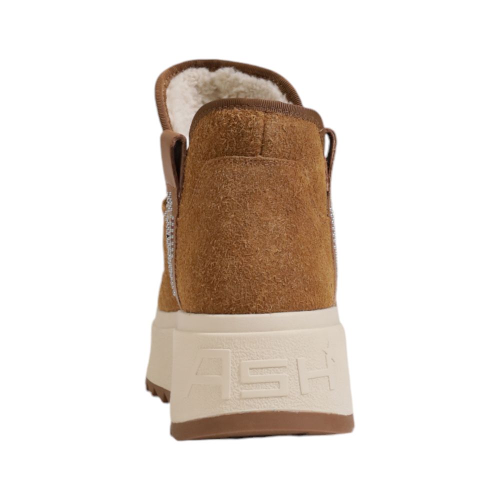 Brown Suede Leather Ankle Boots - ventzia