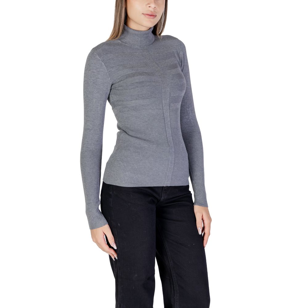 Gray Viscose Turtleneck