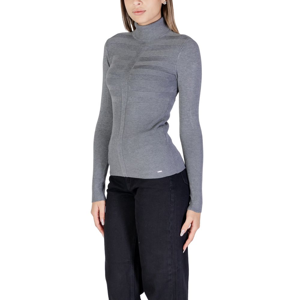 Gray Viscose Turtleneck