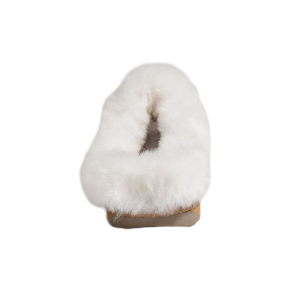 Brown Suede Leather Slippers - ventzia