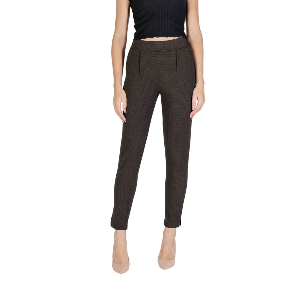 Brown Polyester Pant - ventzia