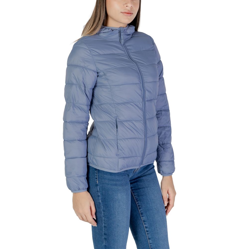Blue Nylon Jackets & Coat - ventzia